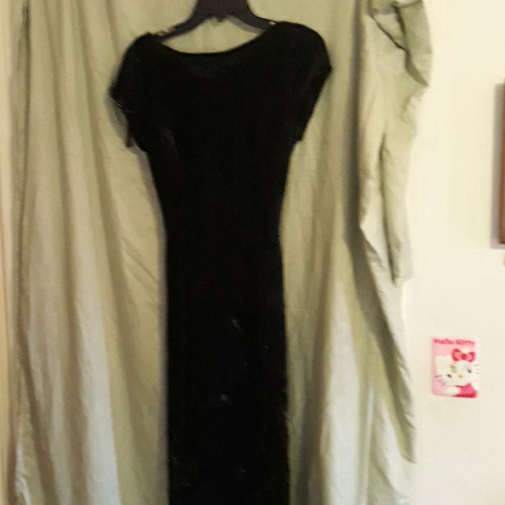 Long flowing black dress, very soft